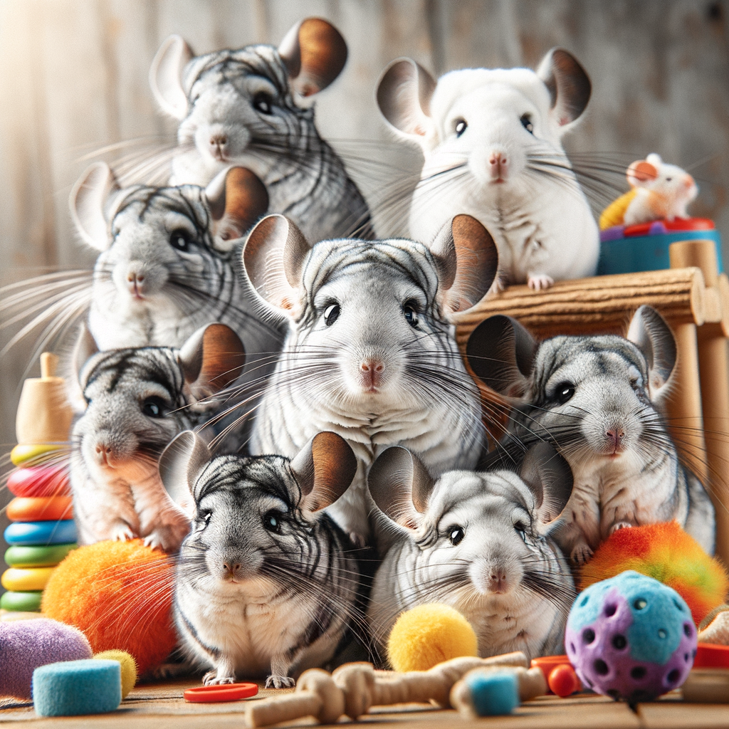 Chinchilla behavior and personalities on display as they engage in playful antics, showcasing Chinchilla humor, fun facts, and care needs for understanding Chinchilla characteristics and entertainment.