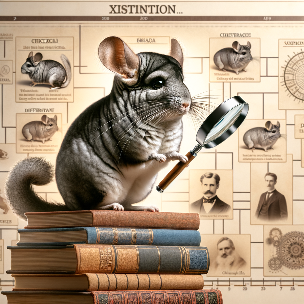 Pet Chinchilla exploring the history of Chinchillas, showcasing Chinchilla breed history, Chinchilla ancestry, and key Chinchilla historical facts for a deep understanding of Chinchilla pet care and species history.